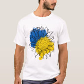 Ukraine unterstützt Sonnenblumen T-Shirt (Vorderseite)