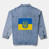 UKRAINE UNTERSTÜTZUNG FLAG JEANSJACKE (Rückseite)