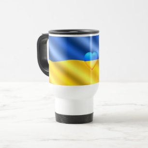 Ukraine - Unterstützung - Frieden - ukrainische F Reisebecher