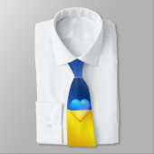 Ukraine - Unterstützung - Frieden - ukrainische Fl Krawatte (Gebunden)