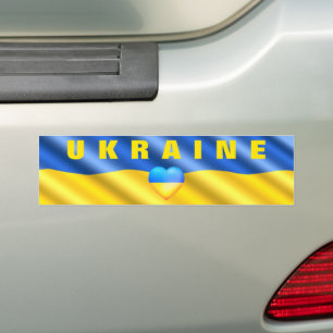 Ukraine - Unterstützung - Friedensfreiheit - ukra Autoaufkleber