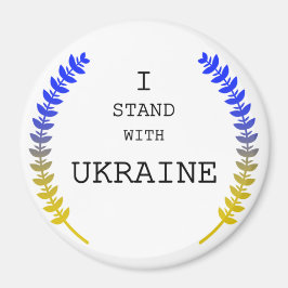Ukraine Unterstützung .Ich stehe mit der Ukraine!! Magnet