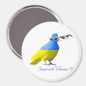 Ukraine Unterstützung .Ich stehe mit der Ukraine!! Magnet (Vorderseite/Rückseite)