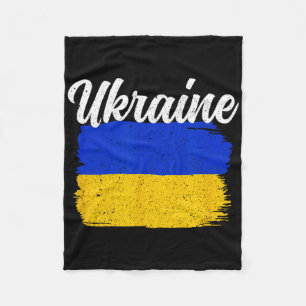 Ukraine Unterstützung Ukraine-Flagge Freiheit Soli Fleecedecke