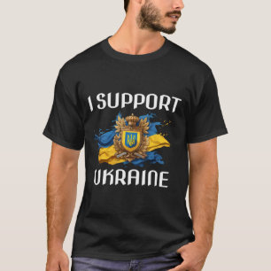 Ukraine Unterstützungsflagge und Symbol Ukrainisch T-Shirt