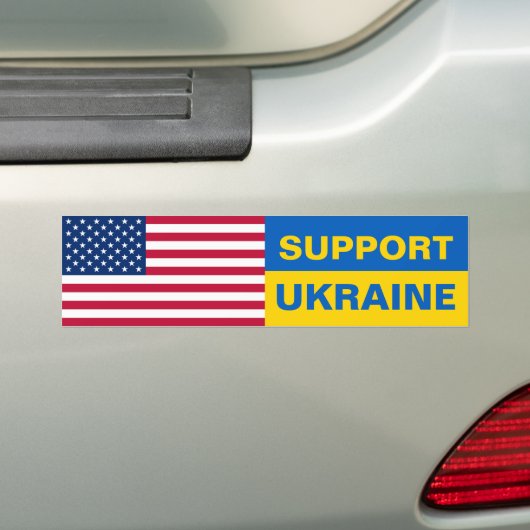 Ukraine USA Flag Solidarność Patriotic Autoaufkleber (Auf Auto)