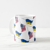 UKRAINE USA Kaffee-Tasse Kaffeetasse (Vorderseite Links)