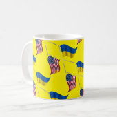 UKRAINE USA KAFFEETASSE (Vorderseite Links)