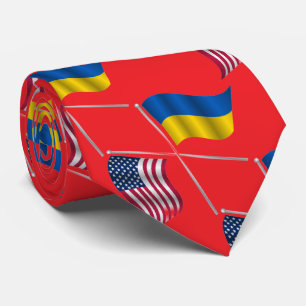 UKRAINE USA KRAWATTE