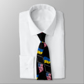 UKRAINE USA NECK TIE KRAWATTE (Gebunden)