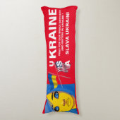 UKRAINE USA SEITENSCHLÄFERKISSEN (Vorderseite Vertikal)