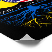 Ukraine USA Stolz auf beide Länder Ukraimerican 1 Poster (Ecke)