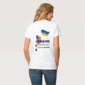 UKRAINE USA T - SHIRT (Rückseite Vollansicht)
