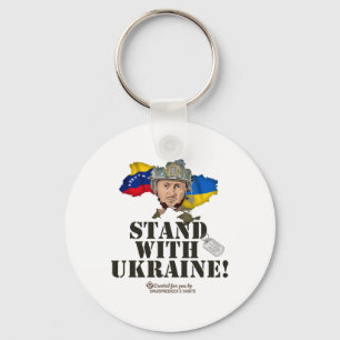 Ukraine Venezuela Flaggen Zelensky Steht mit der U Schlüsselanhänger