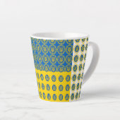 Ukraine Verspätete Tasse und ukrainische Flagge / (Rechte Ecke)