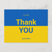 Ukraine Vielen Dank Karten Moderne Postkarten (Vorderseite)