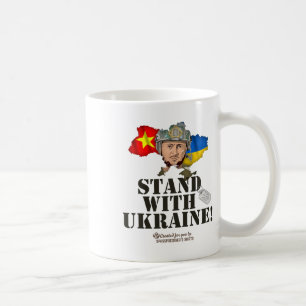 Ukraine Vietnam-Flaggen Selenskyj Stand With Ukrai Kaffeetasse