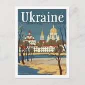 Ukraine Vintager berühmter Reiseort Postkarte (Vorderseite)