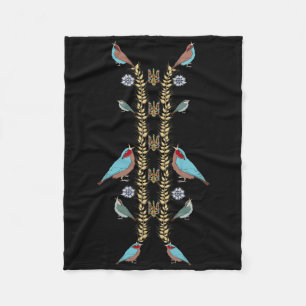 Ukraine Vögel Und Trysub T-Shirt Retro Floral Ukra Fleecedecke