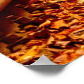 Ukraine Waldbahn-Tunnel Liebe Landschaft Poster (Ecke)