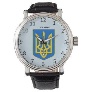 Ukraine Wappen Custom Wristwatch Armbanduhr