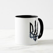 Ukraine. Wappen. Dreizack. Trident.  Tasse (VorderseiteRechts)