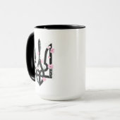 UKRAINE. Wappen. Dreizack. Tryzub. Tasse (Vorderseite Links)