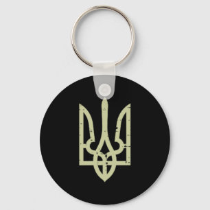 Ukraine-Wappen Dreizack Ukrainisches Symbol Tryzub Schlüsselanhänger