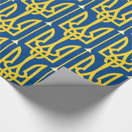 Ukraine-Wappen Geschenkpapier (Ecke)