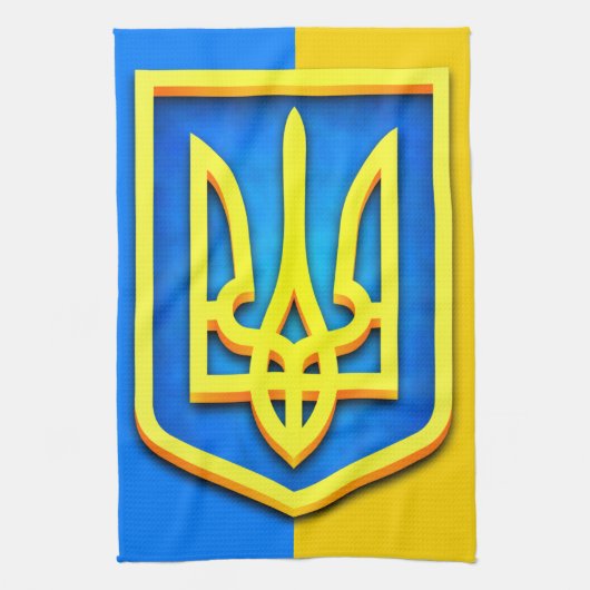 Ukraine-Wappen Handtuch (Vertikal)