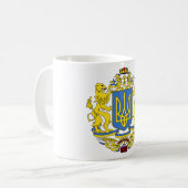 Ukraine-Wappen Kaffeetasse (Vorderseite Links)