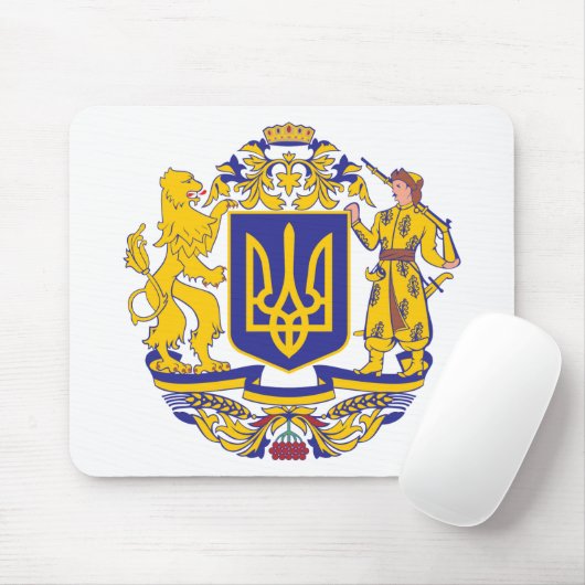 Ukraine-Wappen Mousepad (Mit Mouse)