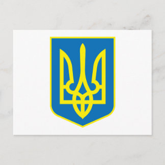 Ukraine-Wappen Postkarte