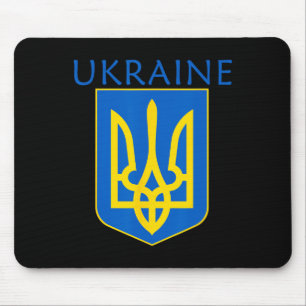 Ukraine Wappen S Ukrainischer Stolz T-Shirt Mousepad