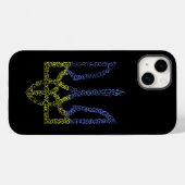 Ukraine-Wappen-Trident-Trendsub-Spiralmuster Case-Mate iPhone Hülle (Rückseite (Horizontal))