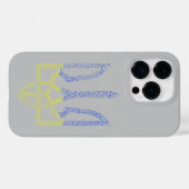 Ukraine-Wappen-Trident-Trendsub-Spiralmuster Case-Mate iPhone Hülle (Rückseite (Horizontal))