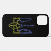 Ukraine-Wappen-Trident-Trendsub-Spiralmuster Case-Mate iPhone Hülle (Rückseite (Horizontal))