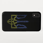 Ukraine-Wappen-Trident-Trendsub-Spiralmuster Case-Mate iPhone Hülle (Rückseite (Horizontal))