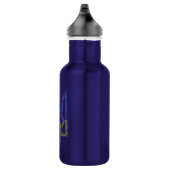 Ukraine-Wappen-Trident-Trendsub-Spiralmuster Edelstahlflasche (Rechts)