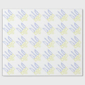 Ukraine-Wappen-Trident-Trendsub-Spiralmuster Geschenkpapier (Flach)