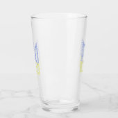 Ukraine-Wappen-Trident-Trendsub-Spiralmuster Glas (Links)