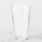 Ukraine-Wappen-Trident-Trendsub-Spiralmuster Glas (Rechts)
