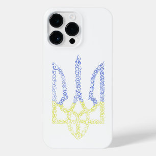 Ukraine-Wappen-Trident-Trendsub-Spiralmuster iPhone 14 Pro Max Hülle