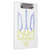 Ukraine-Wappen-Trident-Trendsub-Spiralmuster Klemmbrett (Rechts)