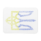 Ukraine-Wappen-Trident-Trendsub-Spiralmuster Magnet (Horizontal)