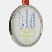Ukraine-Wappen-Trident-Trendsub-Spiralmuster Ornament Aus Metall (Rechts)