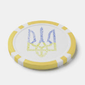 Ukraine-Wappen-Trident-Trendsub-Spiralmuster Pokerchips (Einzeln)