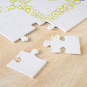 Ukraine-Wappen-Trident-Trendsub-Spiralmuster Puzzle (Seite)