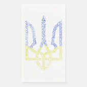 Ukraine-Wappen-Trident-Trendsub-Spiralmuster Serviette (Vorderseite)