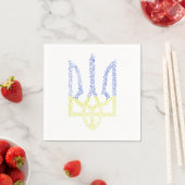 Ukraine-Wappen-Trident-Trendsub-Spiralmuster Serviette (Beispiel)